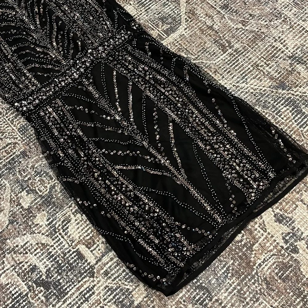 Sequin Black Dress - Picture 4 of 8